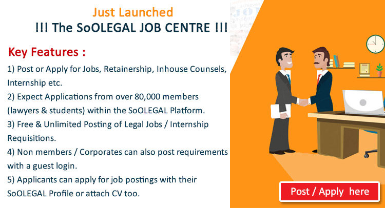 Just Launched !!! The SoOLEGAL JOB CENTRE !!!
