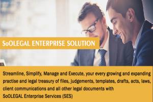 SoOLEGAL Enterprise Services: Streamline, Simplify, Manage and Execute