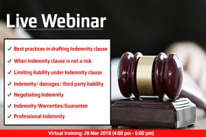 Live Webinar on Indemnity