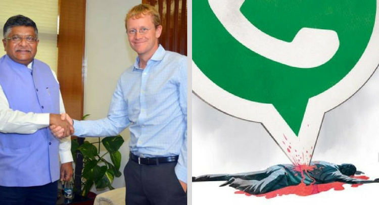 Union Law and IT minister Ravi Shankar Prasad asks WhatsApp to find a tech solution to trace origin of fake messages