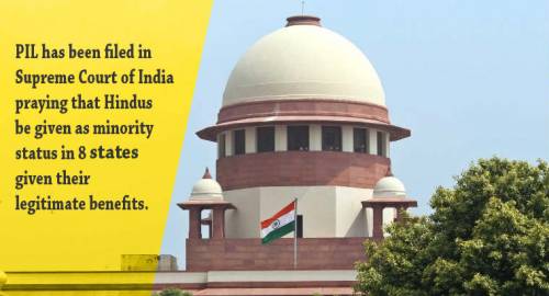 PIL in Supreme Court for Minority Status To Hindus