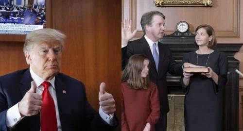 Brett Kavanaugh sworn in as US Top Court Judge after winning Senate vote by 50 to 48
