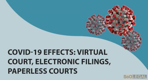 Covid-19 effects: Virtual Court, electronic filings,  paperless courts