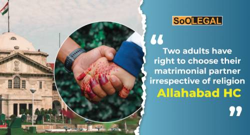 Two adults have right to choose their matrimonial partner irrespective of religion: Allahabad HC